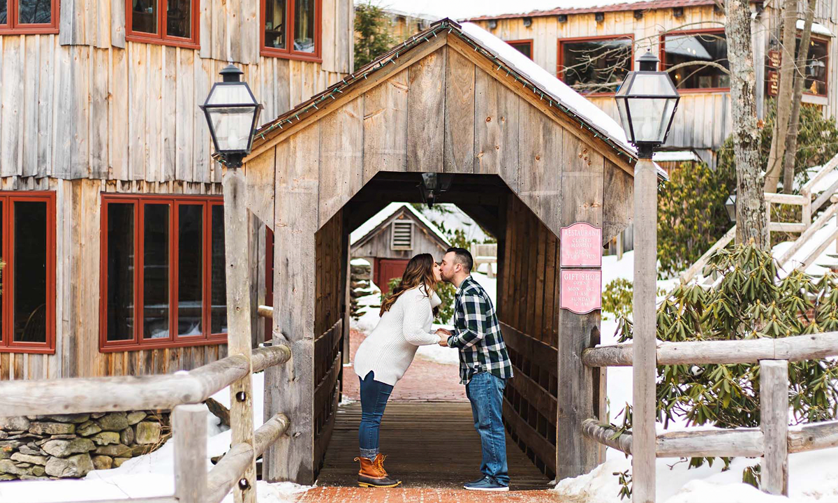Old Mill Restaurant Massachusetts Engagement Photos