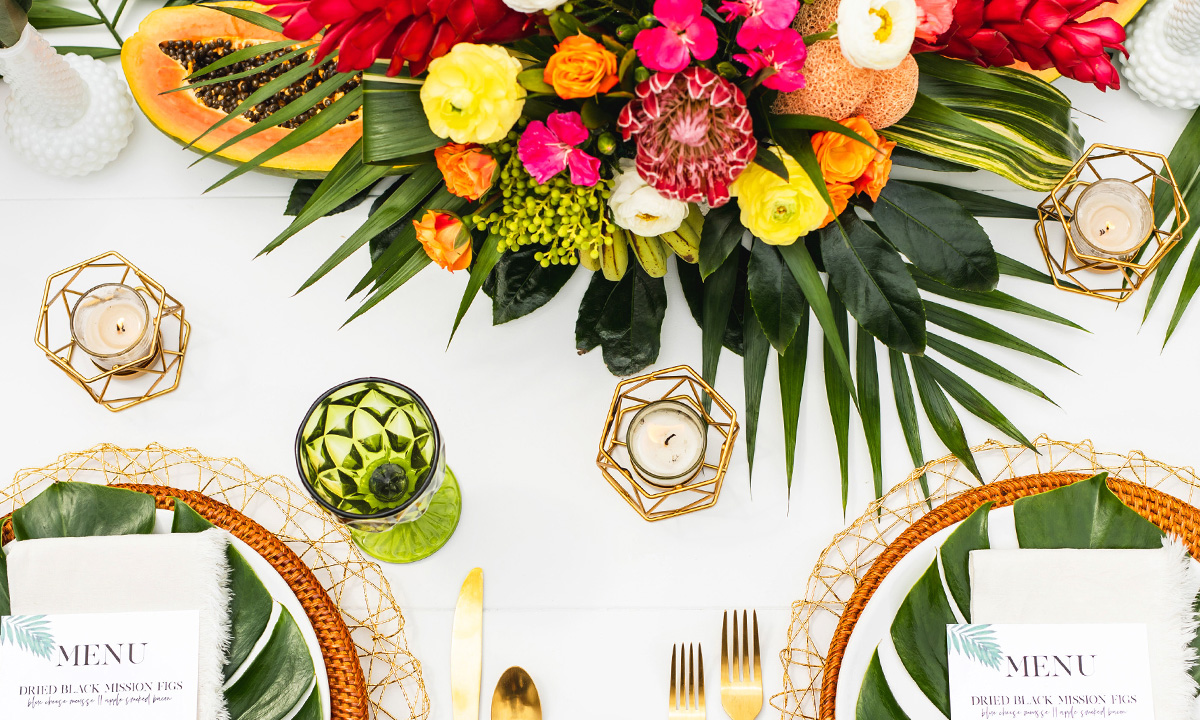 Tropical Wedding Palette Dallas Wedding Venue