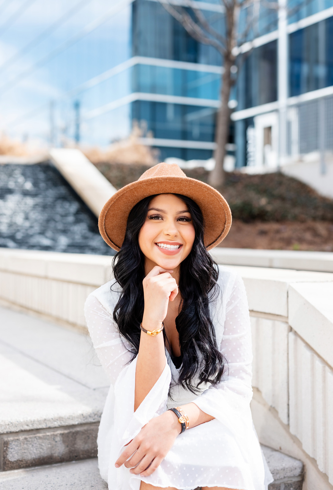 Dallas senior portrait photographer downtown Dallas senior portraits