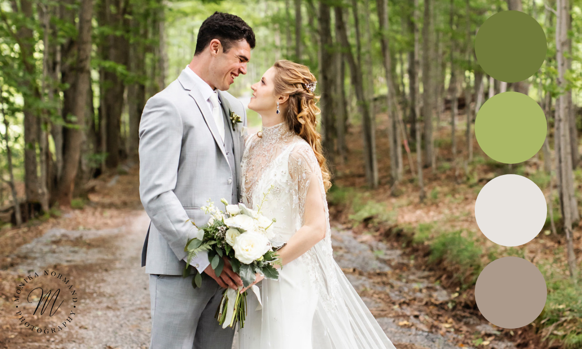 Summer wedding color palette, summer wedding colors